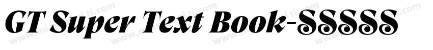 GT Super Text Book字体转换
